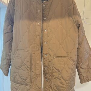 Woolrich Women's Quilted Brown Puffer Coat